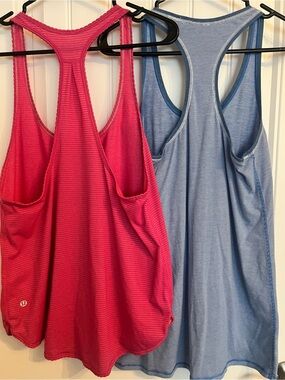 lululemon athletica Women's Racerback Tank Tops - Set of 2 - Size 10